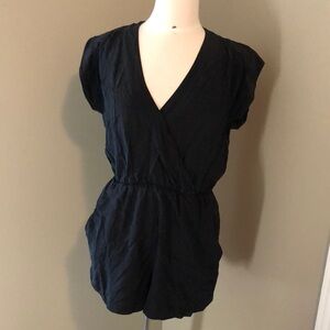 Babaton Silk Shorts Jumpsuit/romper Size Medium